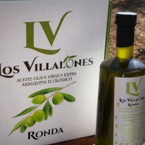 Huile d'Olive Extra Vierge Bouteille en verre 500 ml “Perdigón” Collecte  précoce (boîte du 6 unités) – Los Villalones